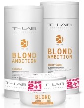 Духи, Парфюмерия, косметика Набор - T-LAB Professional Blond Ambition Line (smp/250ml + mask/200ml + cond/250ml)