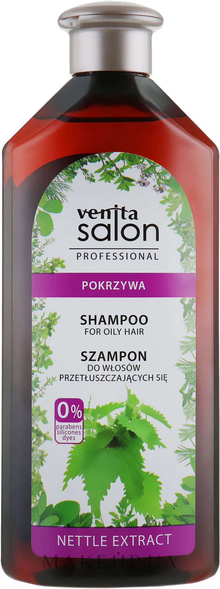Шампунь для жирного волосся - Venita Salon Professional Nettle Extract Shampoo — фото 500ml
