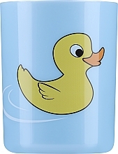 Духи, Парфюмерия, косметика Детский стакан для ванной комнаты, 6022, голубой с утенком - Donegal
