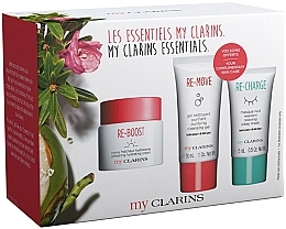Набір - Clarins My Clarins Essentials (f/cr/50ml + f/gel/30ml + f/mask/15ml) — фото N1
