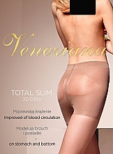Колготки для жінок "Total Slim", 30 Den, nero - Veneziana — фото N1