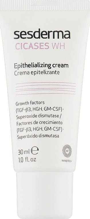 Епітелізуючий крем для тіла - SesDerma Laboratories Cicases Wh Cream — фото N1