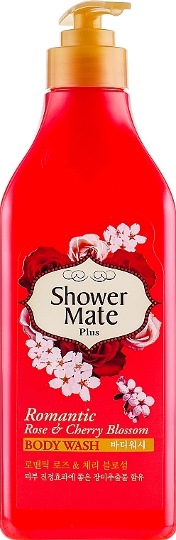 УЦЕНКА Гель для душа "Роза и вишневый цвет" - KeraSys Shower Mate Body Wash Romantic Rose & Cherry Blossom* — фото N1