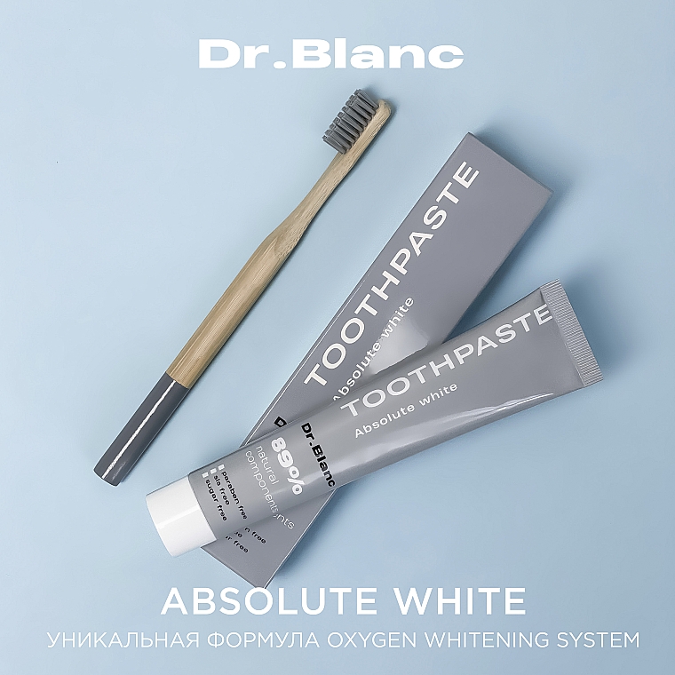 Зубная паста отбеливающая "Absolute White" - Dr.Blanc Toothpaste White — фото N3