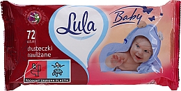 Парфумерія, косметика Дитячі вологі серветки з алантоїном, 72 шт. - LULA Baby Wipes With Allantoin