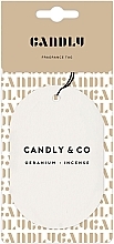 Парфумерія, косметика Ароматична підвіска - Candly & Co No.1 Geranium Incense Fragrance Tag