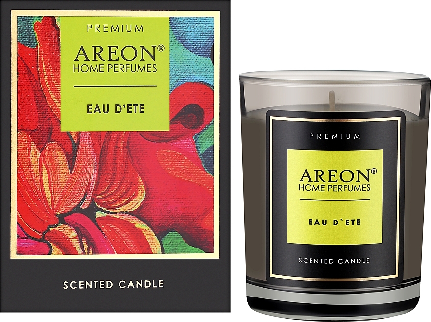 Ароматическая свеча - Areon Home Perfumes Premium Eau D’ete Scented Candle — фото N2