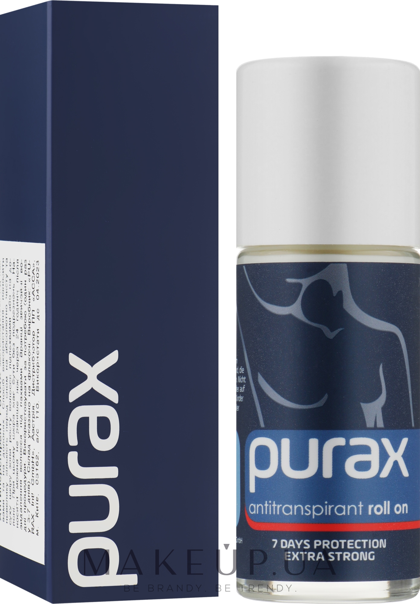 Роликовый дезодорант - Purax Anti-perspirant Roll On Extra Strong — фото 50ml