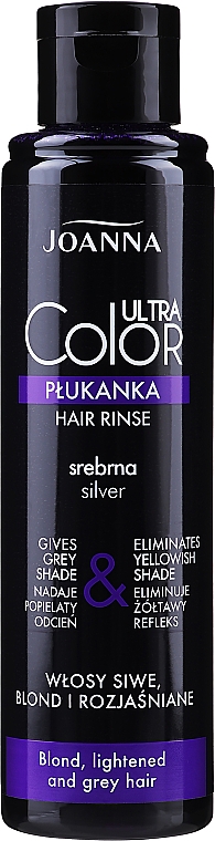 Ополаскиватель для осветлённых и седых волос-серебряный - Joanna Ultra Color System