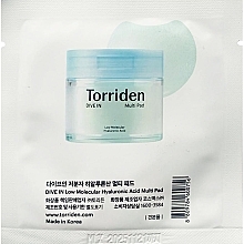 Тонер-пади с гиалуроновой кислотой для лица - Torriden Dive-In Multi Pad — фото N4