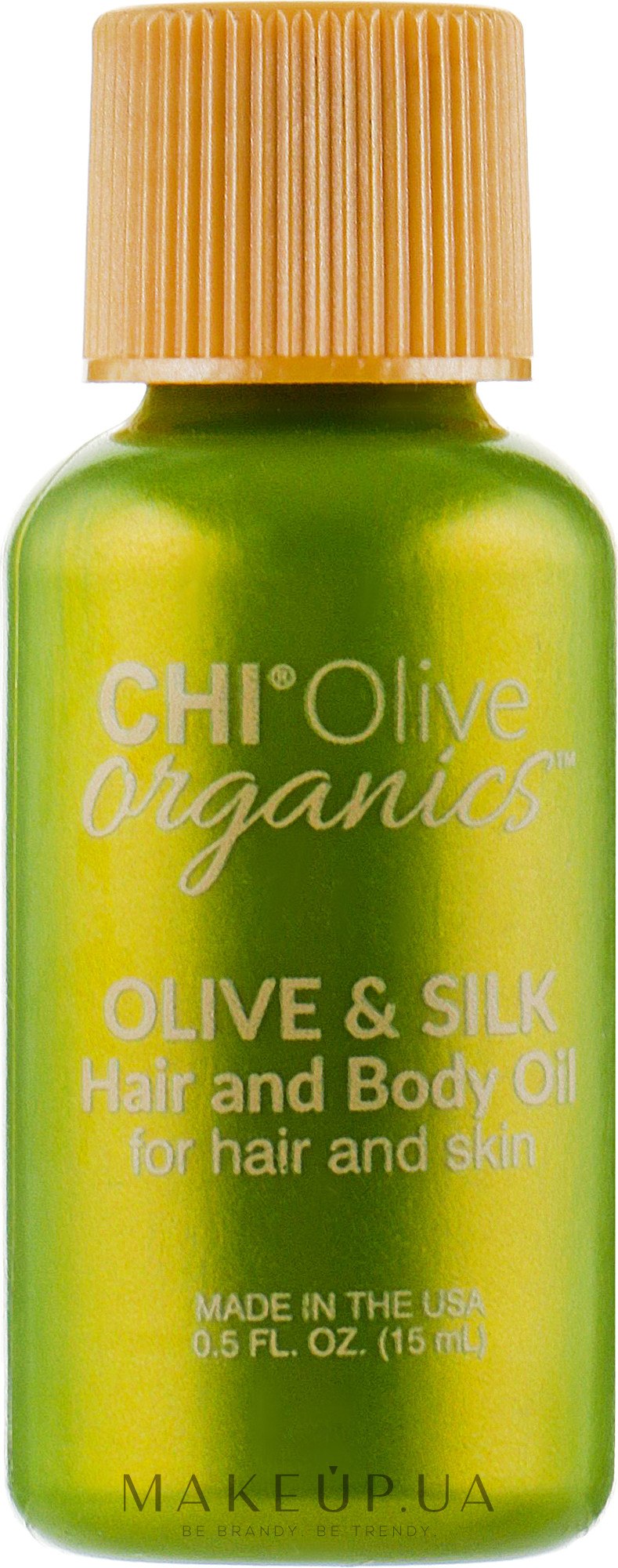Шовкова олія для волосся і тіла  - Chi Olive Organics Olive & Silk Hair and Body Oil — фото 15ml
