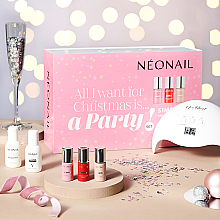 Парфумерія, косметика Набір - NeoNail Professional Party Set (nail/polish/3x7.2 + led + nail/clean/50ml + rem/50ml + nail/wrarps/50pc + warstw/250pc + chopstick/10pc)