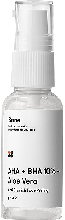 Пілінг для обличчя з екстрактом алое - Sane Aloe Vera Peeling Solution