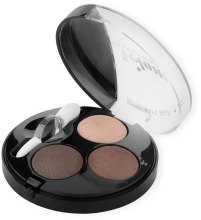 Духи, Парфюмерия, косметика Тени для век - Luxvisage Velour Effect Trio Eye Shadow