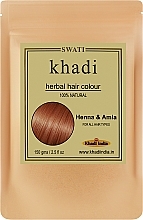 Парфумерія, косметика Хна з амлою, червоний з помаранчевим відтінком - Khadi Herbal Henna & Amla