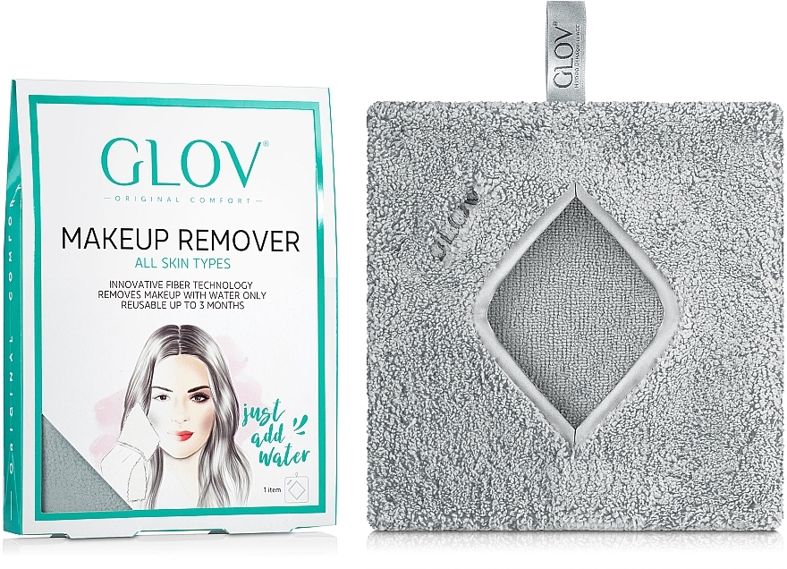 УЦЕНКА Рукавичка для снятия макияжа, серая - Glov Comfort Makeup Remover * — фото N1
