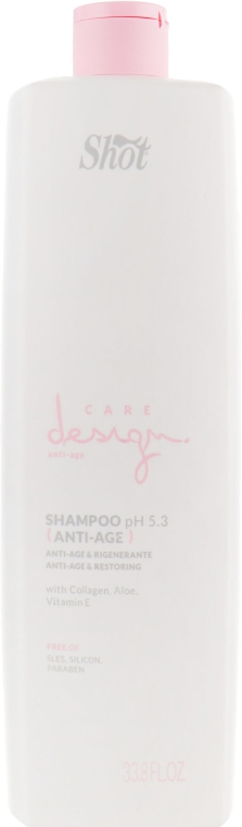 Шампунь восстанавливающий с коллагеном - Shot Care Design Anti-Age Shampoo — фото N3