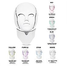 Светодиодная LED-маска для лица, 7 цветов - Eclat Skin London Limited Edition Pro 7 Colour LED Face & Neck Mask — фото N3