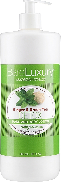 Лосьйон для рук і тіла "Імбир і зелений чай" - Morgan Taylor Bare Luxury Hand & Body Lotion Ginger & Green Tea Detox — фото N1