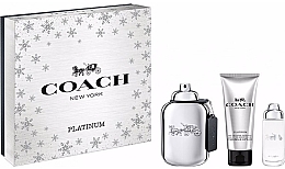 Духи, Парфюмерия, косметика Coach Platinum - Набор (edp/100ml + edp/15ml + s/g/100ml)