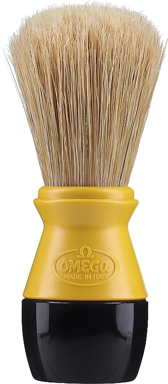 Помазок для бритья 40099, черно-желтый - Omega — фото N1