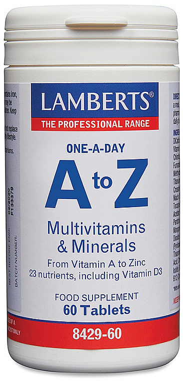 Пищевая добавка "Мультивитамины и минералы" - Lamberts A to Z Multivitamins & Minerals — фото N1