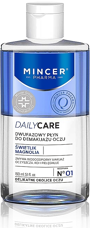 Двофазний засіб для зняття макіяжу з очей і губ 01 - Mincer Pharma Daily Care 01