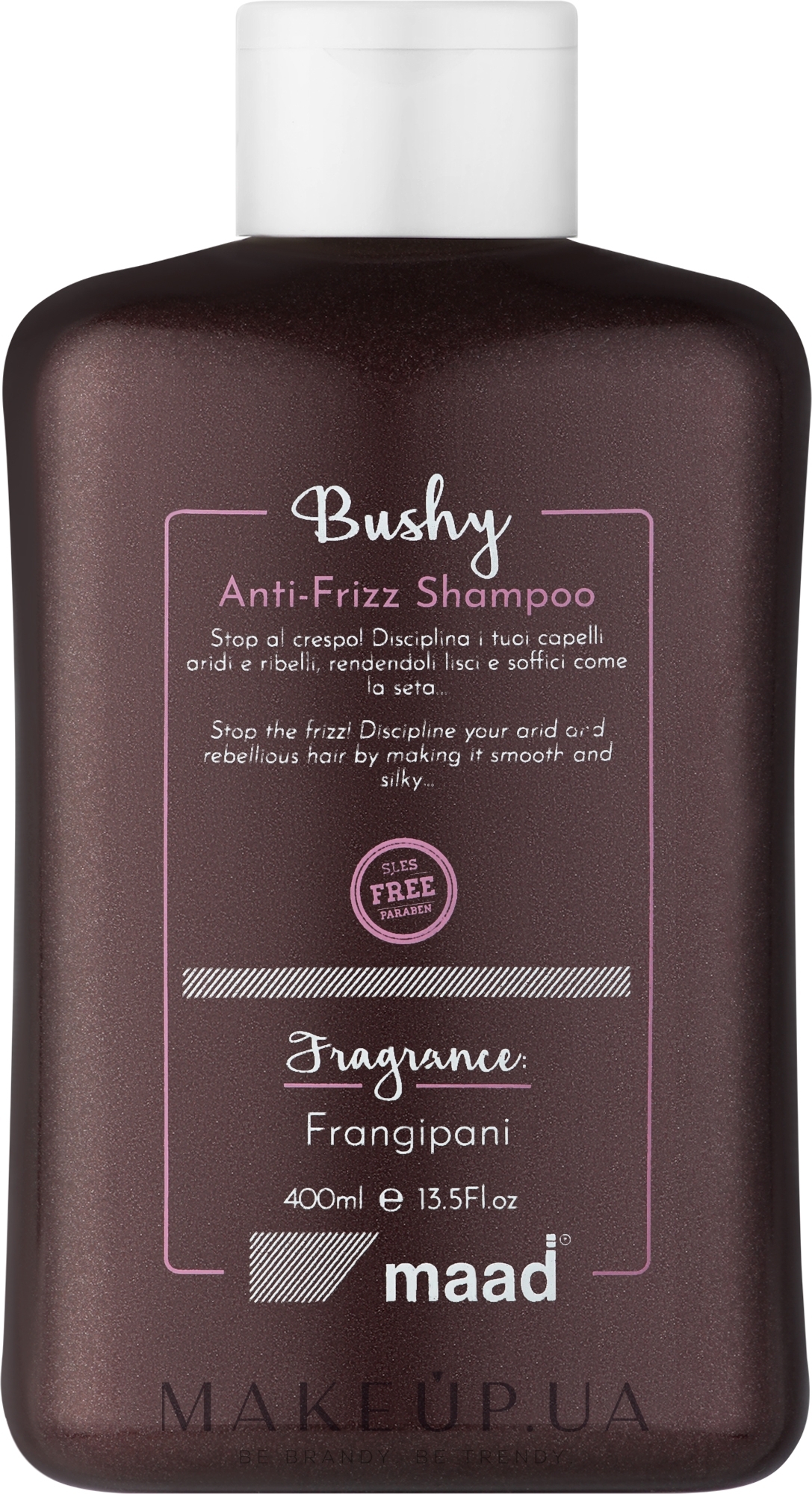 Шампунь для разглаживания волос - Maad Bushy Shampoo — фото 400ml