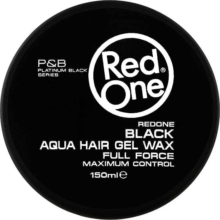 ВІск для волосся на водній основі - Red One Aqua Hair Gel Wax Full Force Black — фото N1