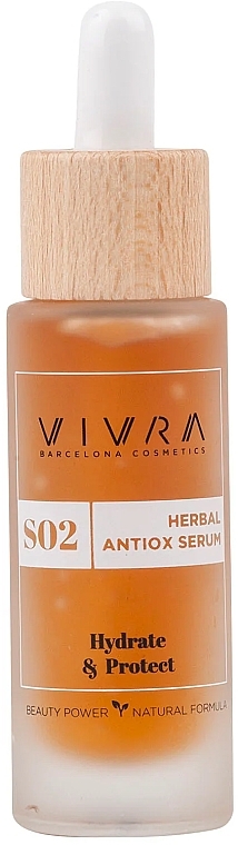 Зволожувальна сироватка для обличчя - Vivra Herbal Antiox Serum — фото N1