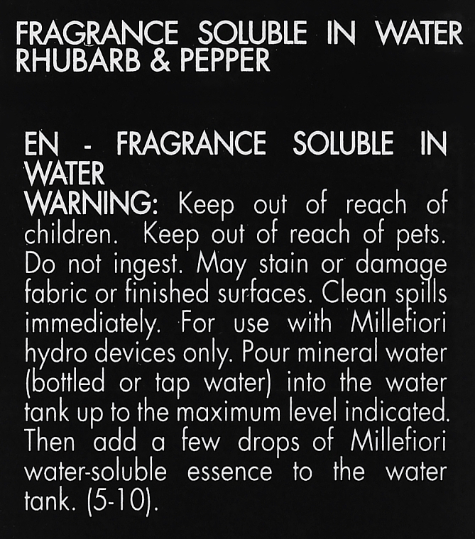 Ароматическое масло для ультразвуковых диффузоров - Milano Rhubarb & Pepper Oil — фото N3
