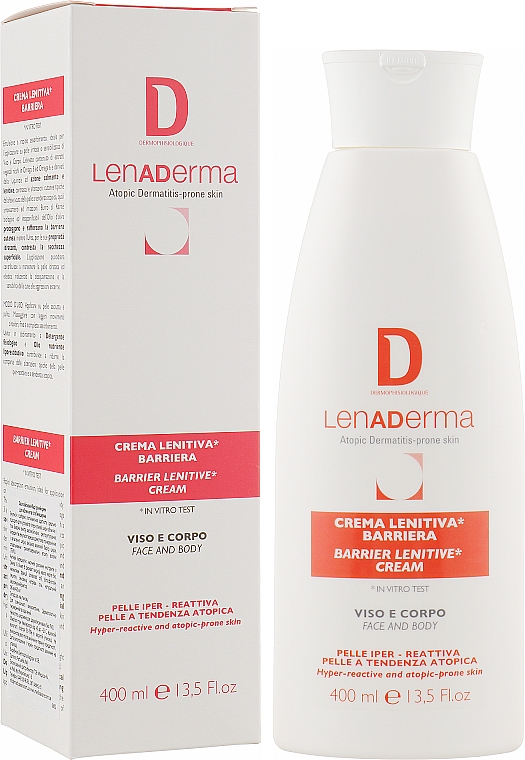 Заспокійливий бар'єрний крем для атопічної шкіри для обличчя й тіла - Dermophisiologique Lenaderma Barrier Lenitive Cream — фото N2