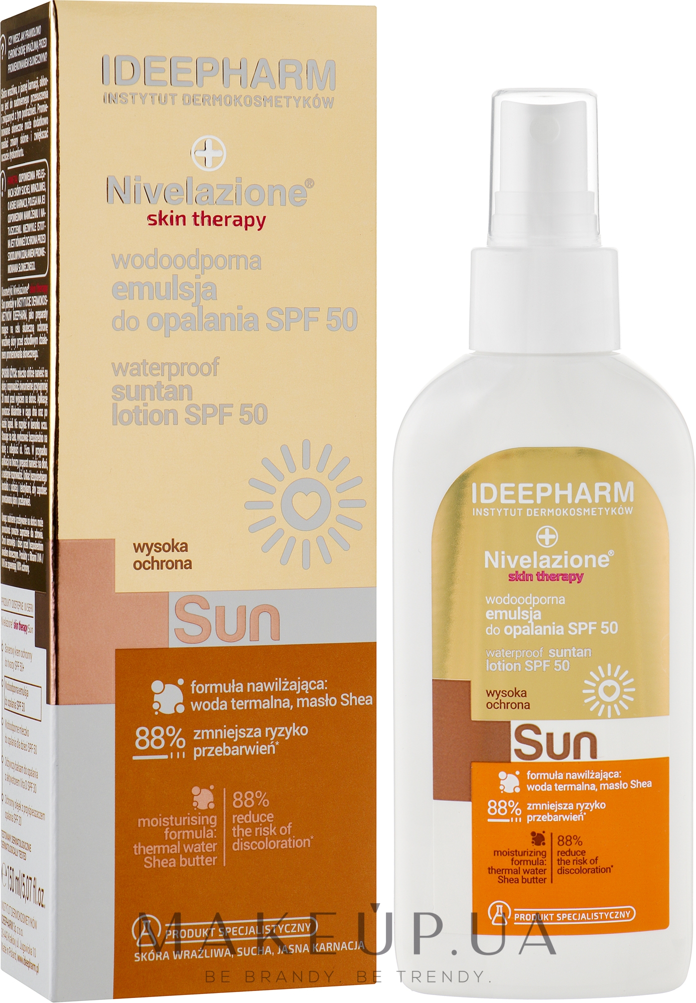 Солнцезащитный лосьон для тела - Farmona Nivelazione Skin Therapy Sun Waterproof Sun Lotion SPF50 — фото 150ml