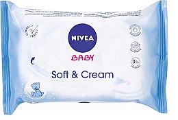 Влажные салфетки детские 20шт - NIVEA Baby Soft & Cream Cleansing Wipes — фото N1