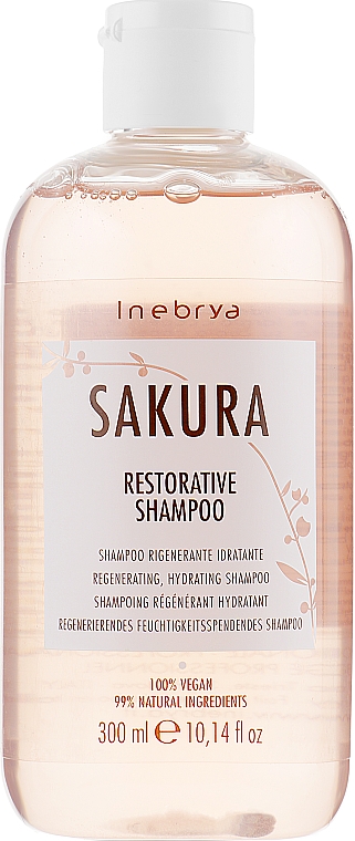 Восстанавливающий шампунь - Inebrya Sakura Restorative Shampoo — фото N3