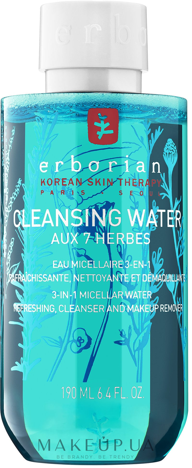 Erborian water. Erborian aux 7 Herbes Cleansing Water. Мицеллярная вода Erborian. Мицеллярная вода Erborian Cleansing Water. Комплекс 7 трав Эрбориан.