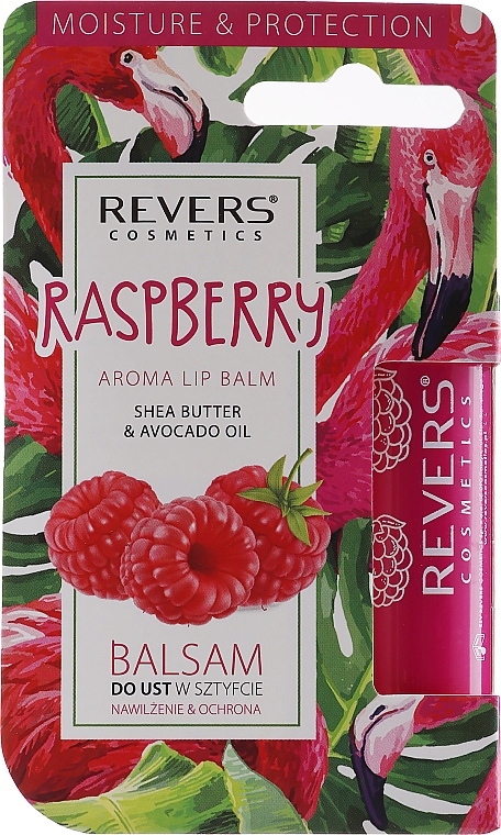 Бальзам для губ з олією малини - Revers Cosmetics Lip Balm Raspberry — фото N2