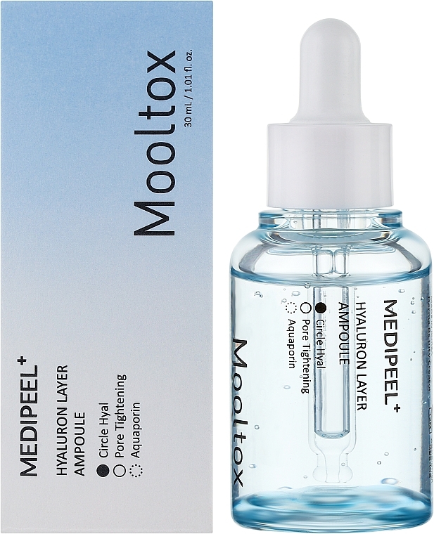 Глибокозволожувальна сироватка з гіалуроновою кислотою - Medi Peel Mooltox Hyaluron Layer Ampoule — фото N2