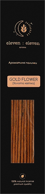Аромапалички "Золота квітка" - Eleven Eleven Aroma Gold Flower — фото N1
