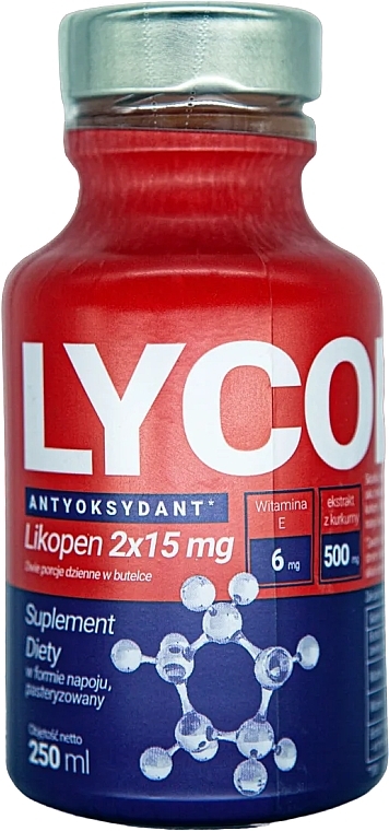 Антиоксидантный ликопиновый напиток с куркумой - LycoPharm LycopenVit Antyoxidant Suplement Diety — фото N1