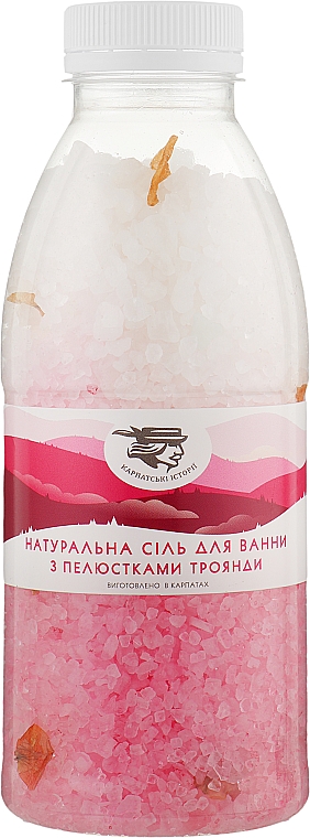 Натуральная соль для ванны с лепестками розы - Карпатські Істор