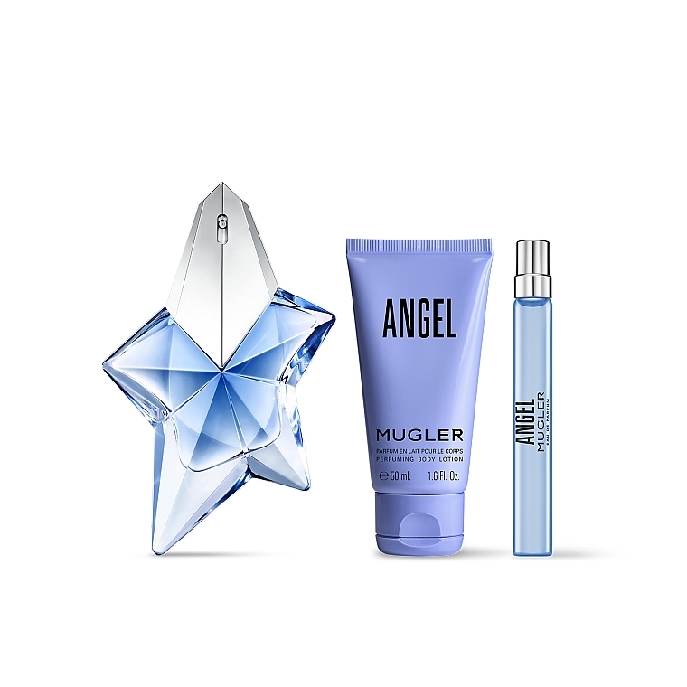 Mugler Angel - Набор (edp/50ml + b/lot/50ml + edp/mini/10ml) — фото N2