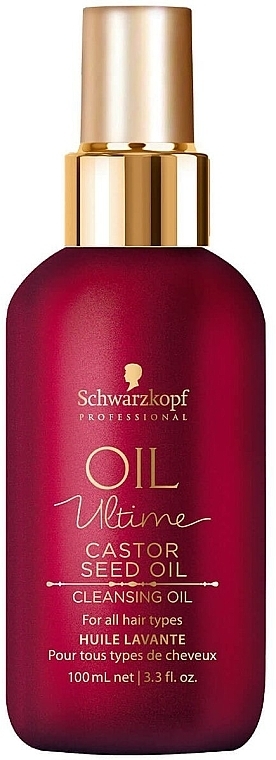 Рицинова очищувальна олія для волосся - Schwarzkopf Professional Oil Ultime Castor Seed Cleansing Oil — фото N1
