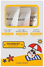 Парфумерія, косметика Набір - Etude House Sun Minimi Kit (gel/15ml + b/f/cr/15ml + fluid/15ml)