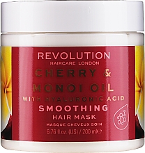 Розгладжувальна маска для волосся - Makeup Revolution Hair Care Smoothing Cherry Manoi Oil — фото N1