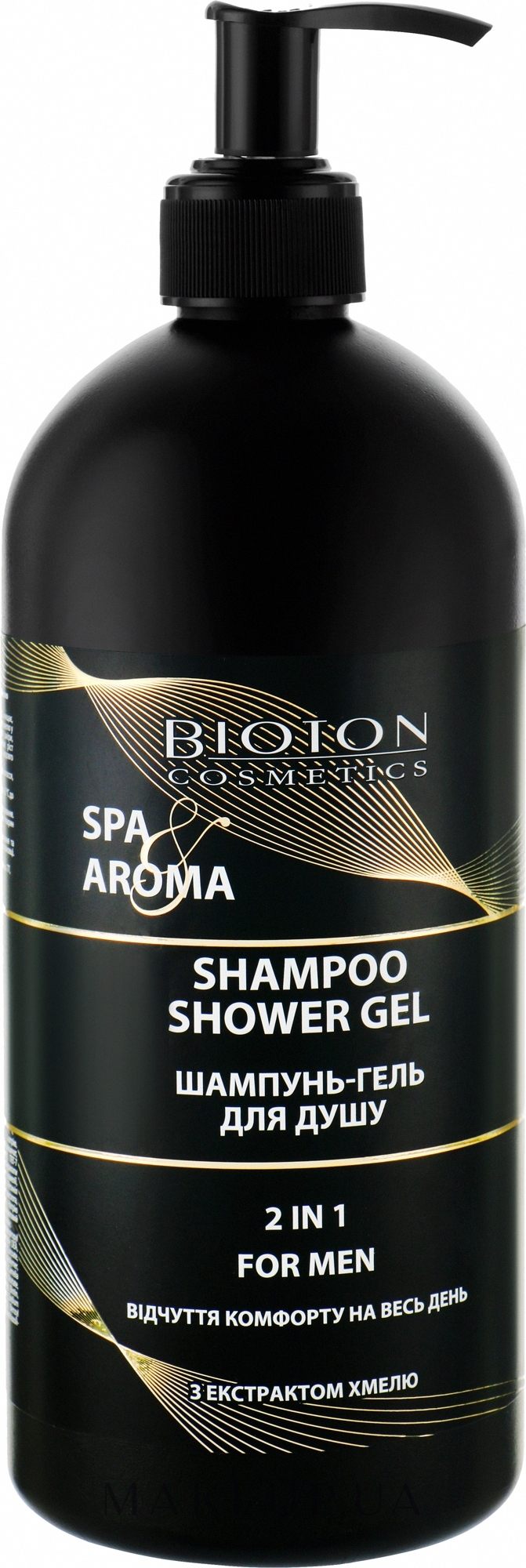 Шампунь-гель для душу "Хміль" - Bioton Cosmetics For Men Spa & Aroma Shampoo Shower Gel — фото 750ml