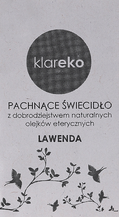 Ароматическая свеча "Лаванда" - Klareko — фото N2