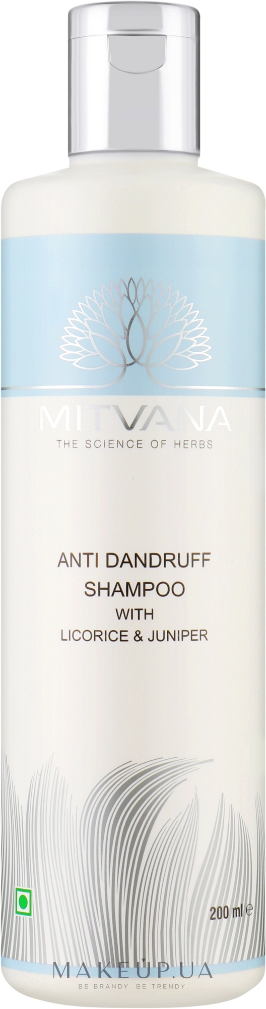 Шампунь для волосся проти лупи з ялівцем та лакрицею - Mitvana Anti Dandruff Shampoo — фото 200ml