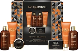 Набор, 6 продуктов - Baylis & Harding Black Pepper & Ginseng Luxury Shower & Prep Gift Set — фото N1
