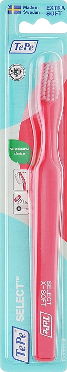 Зубна щітка Select Compact Extra Soft, дуже м'яка, коралова - TePe Toothbrush — фото N1
